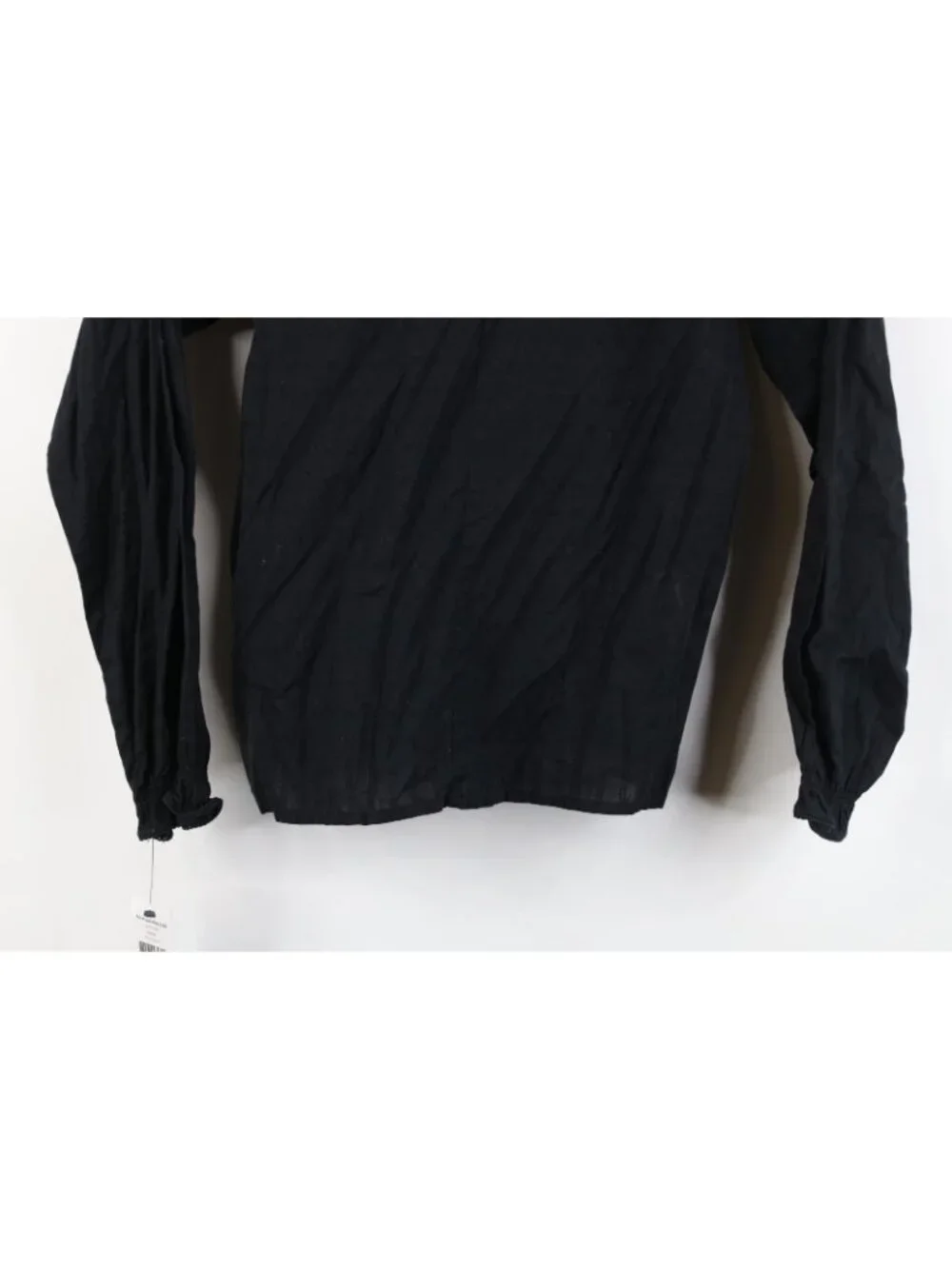 New Polo Ralph Lauren Girls Size 7 Looped Button Ruffled Dress Shirt Top Black